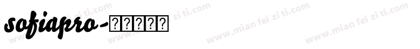 sofiapro字体转换