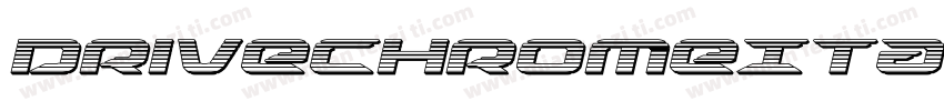 DriveChromeItalic-R4ve字体转换