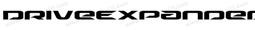 DriveExpandedItalic-r6xK字体转换