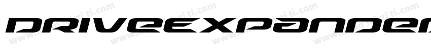 DriveExpandedItalic-r6xK字体转换