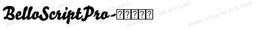 BelloScriptPro字体转换