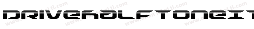 DriveHalftoneItalic-Kmde字体转换