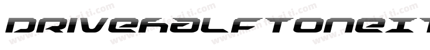 DriveHalftoneItalic-Kmde字体转换