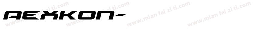 AEXKON字体转换