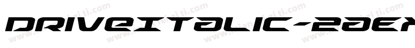 DriveItalic-2aEX字体转换