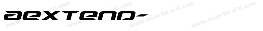 aextend字体转换