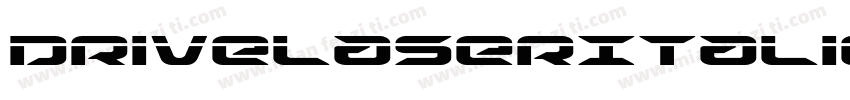 DriveLaserItalic-wzG9字体转换