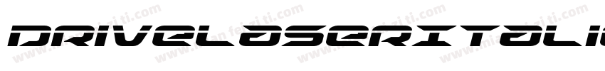 DriveLaserItalic-wzG9字体转换