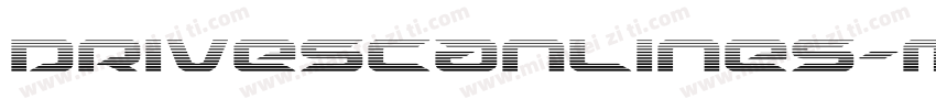 DriveScanlines-mz1v字体转换