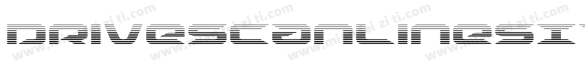 DriveScanlinesItalic-dzx7字体转换