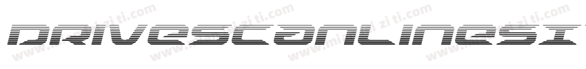 DriveScanlinesItalic-dzx7字体转换