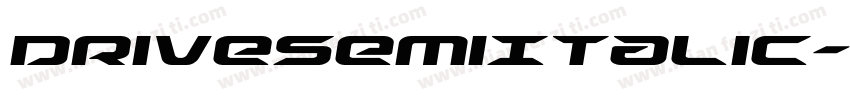 DriveSemiItalic-PgGE字体转换