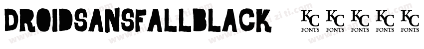 Droidsansfallblack字体转换