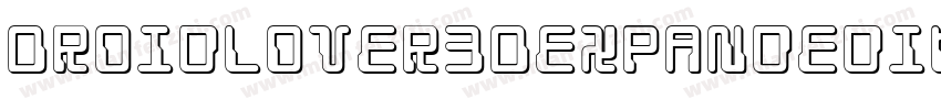 DroidLover3DExpandedItalic-rB89字体转换