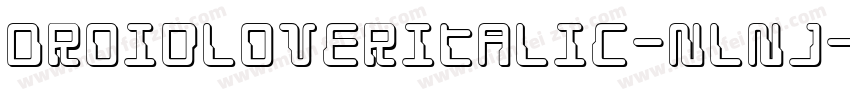 DroidLoverItalic-nlnJ字体转换