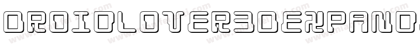 DroidLover3DExpandedItalic-rB89字体转换