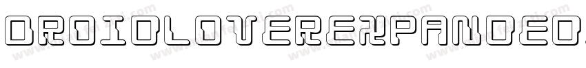 DroidLoverExpandedItalic-R6Al字体转换