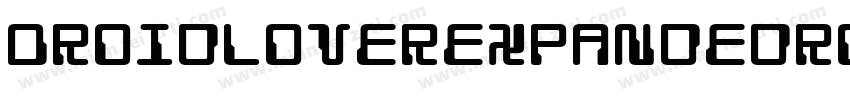 DroidLoverExpandedRotalic-8PRB字体转换