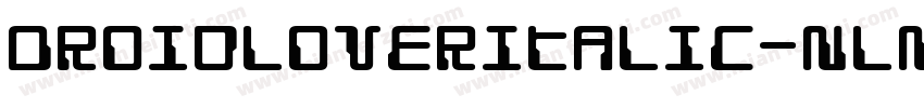 DroidLoverItalic-nlnJ字体转换