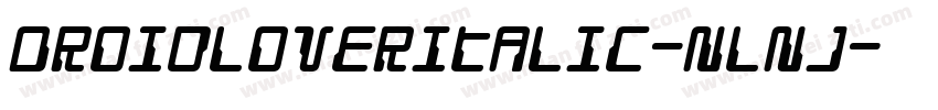 DroidLoverItalic-nlnJ字体转换