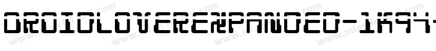 DroidLoverExpanded-1K94字体转换