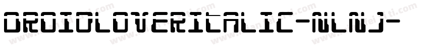 DroidLoverItalic-nlnJ字体转换