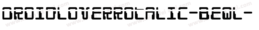 DroidLoverRotalic-BEql字体转换