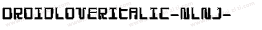 DroidLoverItalic-nlnJ字体转换