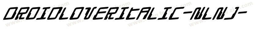DroidLoverItalic-nlnJ字体转换