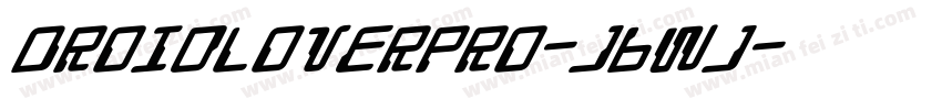 DroidLoverPro-j6Wj字体转换
