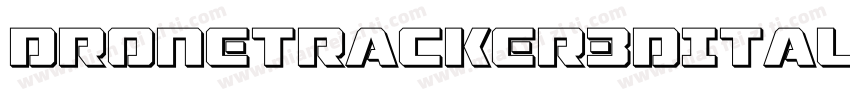 DroneTracker3DItalic-BxOG字体转换