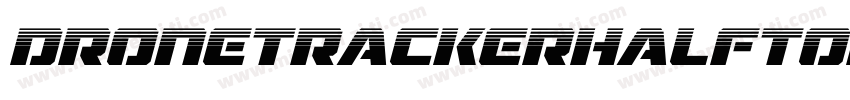 DroneTrackerHalftoneItalic-MnEw字体转换