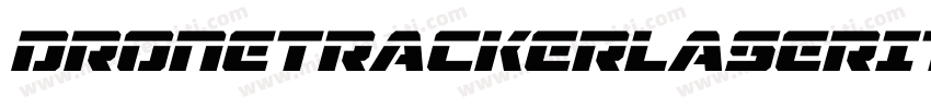 DroneTrackerLaserItalic-v6G7字体转换