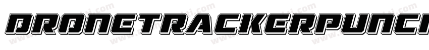 DroneTrackerPunchItalic-PBlx字体转换