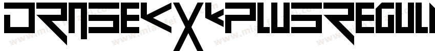 DroseKxkPlusRegular-LBn5字体转换