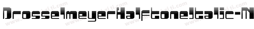 DrosselmeyerHalftoneItalic-MKzn字体转换