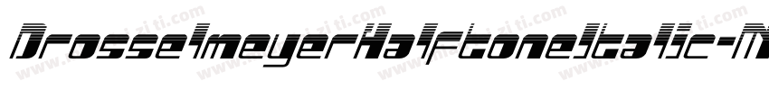 DrosselmeyerHalftoneItalic-MKzn字体转换