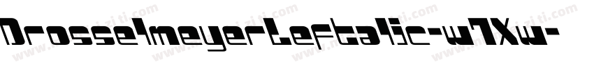 DrosselmeyerLeftalic-w7Xw字体转换