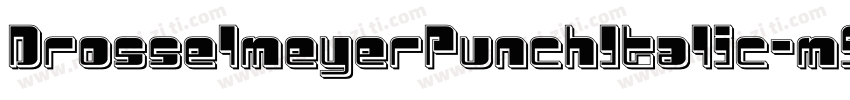 DrosselmeyerPunchItalic-m9M2字体转换