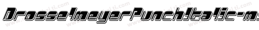 DrosselmeyerPunchItalic-m9M2字体转换