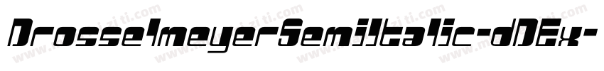 DrosselmeyerSemiItalic-dDEx字体转换