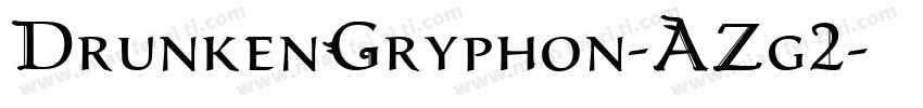 DrunkenGryphon-AZg2字体转换