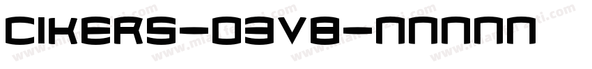 cikers-03v8字体转换