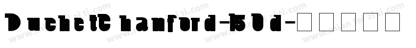 DuchetChanford-l50d字体转换