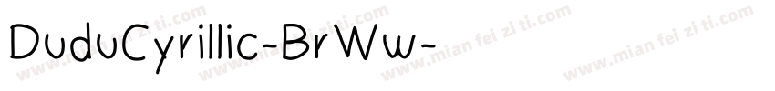 DuduCyrillic-BrWw字体转换