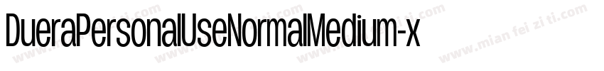 DueraPersonalUseNormalMedium-xpr5字体转换
