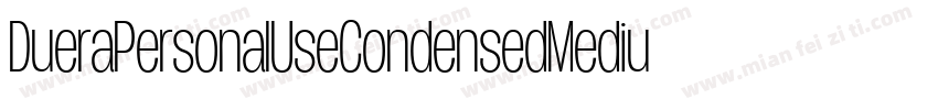 DueraPersonalUseCondensedMedium-o6D0字体转换