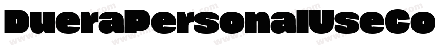 DueraPersonalUseCondensedMedium-o6D0字体转换