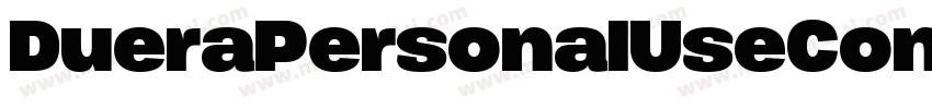 DueraPersonalUseCondensedMedium-o6D0字体转换