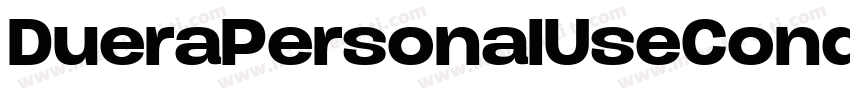 DueraPersonalUseCondensedMedium-o6D0字体转换